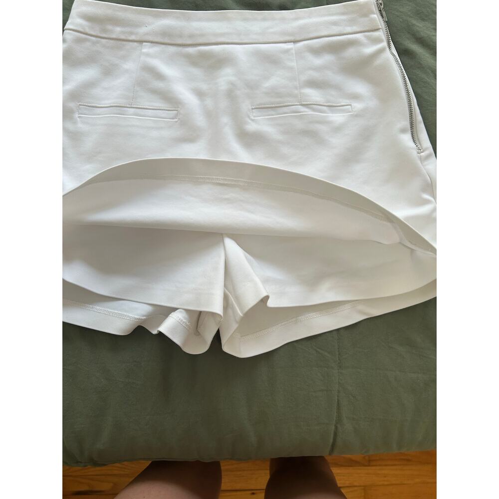 English Factory White Skort Women's Small Side Zip European Summer XC Fast Ship - Picture 7 of 8